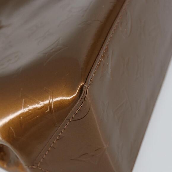 LOUIS VUITTON Monogram Vernis Reade PM Hand Bag Bronze...